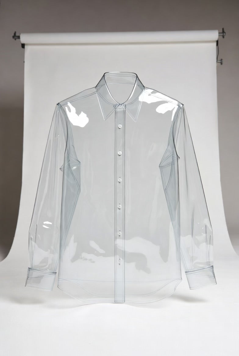 Solid Glass Fitted Shirt